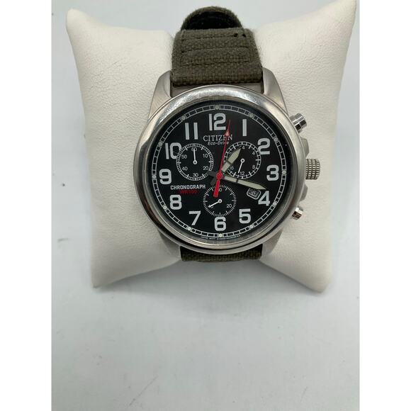 Citizen Eco Drive Chronograph Watch, about 40mm - Picture 1 of 9